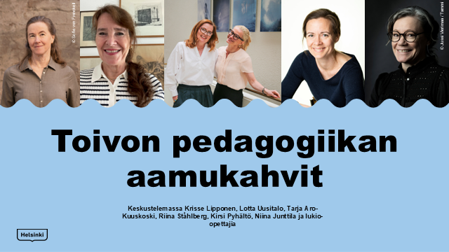 Toivon pedagogiikan aamukahvit: Vahvuuksien opettamisella toivoa