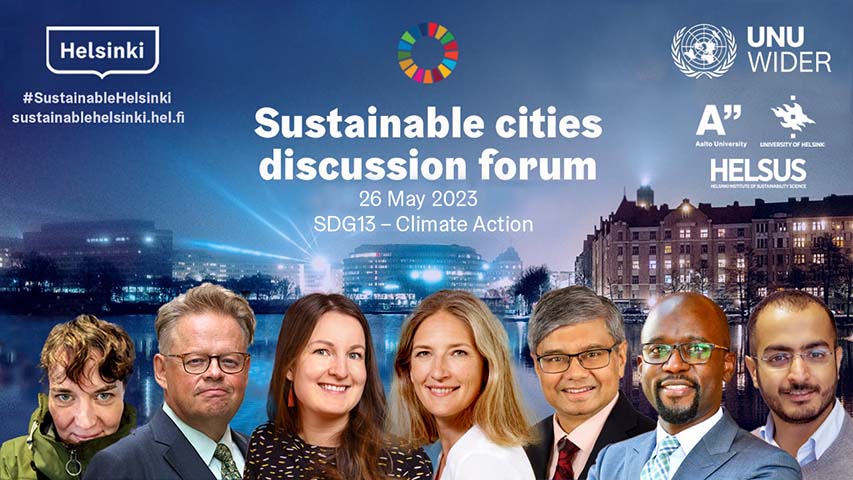 Sustainable Cities Discussion Forum 26.5.2023