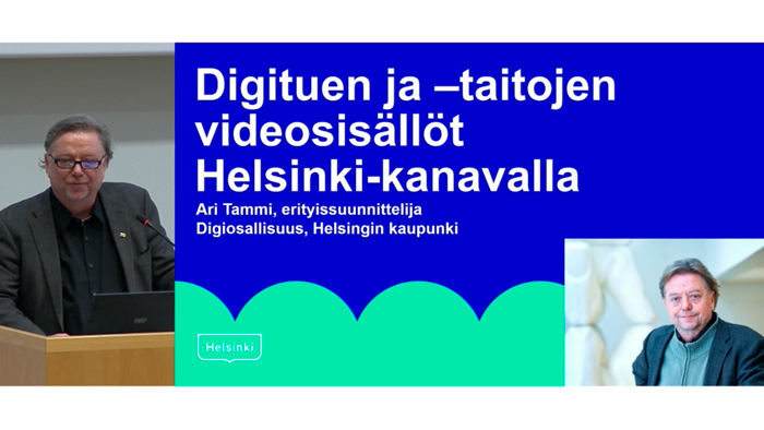 Digituen ja -taitojen videosisällöt Helsinki-kanavalla