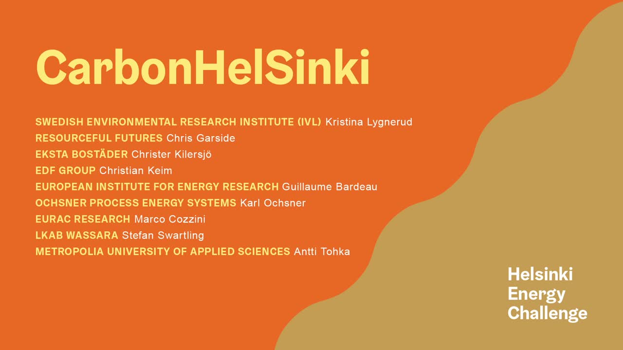 Helsinki Energy Challenge Finalist Team: CarbonHelSinki